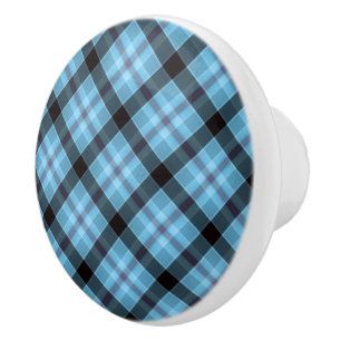 Bouton De Porte En Céramique Céramique Armoire bleu foncé Plaid