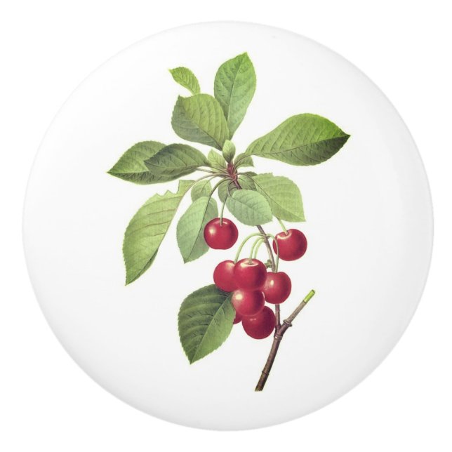 Bouton De Porte En Céramique Cerises pour vous (Devant)
