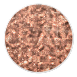 Bouton De Porte En Céramique Champagne Sparkly Gold Luxury Sparkle