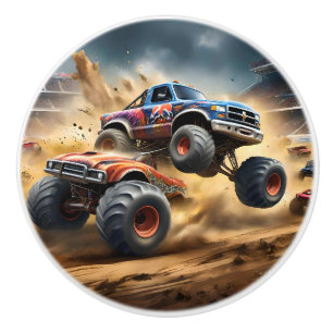 Bouton De Porte En Céramique Chaos on Wheels : Monster Truck Smash Derby,