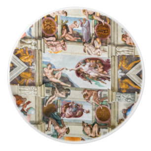 Bouton De Porte En Céramique Chapelle Sixtine Michelangelo - Vatican, Rome, Ita