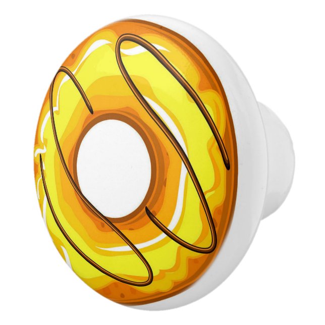 Bouton De Porte En Céramique Charmante noisette décadente / beigne (Droite)