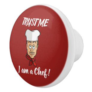 Bouton De Porte En Céramique Chef