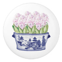 Chinoiserie Hyacinths roses