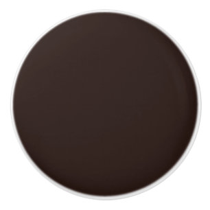 Bouton De Porte En Céramique Chocolat foncé Brown