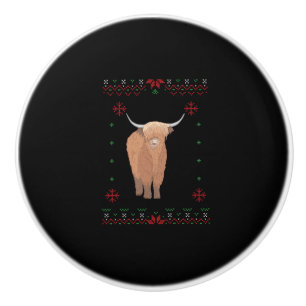 Bouton De Porte En Céramique Christmas