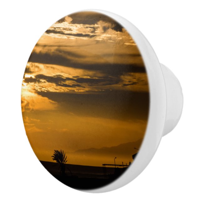 Bouton De Porte En Céramique Ciel doré (Droite)