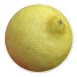 Bouton De Porte En Céramique Citron