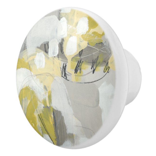Bouton De Porte En Céramique Citron (Droite)