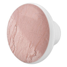 Clair rose Faux Stucco Effet ImpriméCeramic Knob