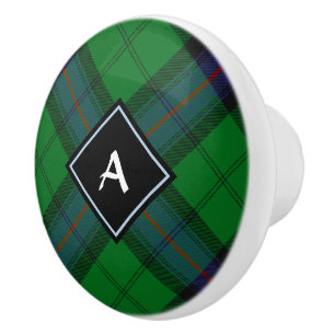 Bouton De Porte En Céramique Clan Armstrong Tartan Ceramic Knob