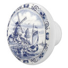 Classique Vintage Chic Hollandais Windmill Delft B