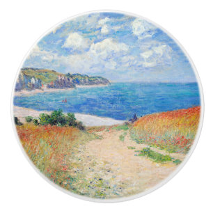 Bouton De Porte En Céramique Claude Monet - Chemin dans les champs de blé à Pou