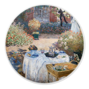 Bouton De Porte En Céramique Claude Monet - Le déjeuner, panneau décoratif