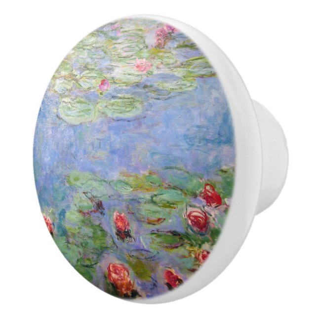 Bouton De Porte En Céramique Claude Monet's Water Lilies (Droite)