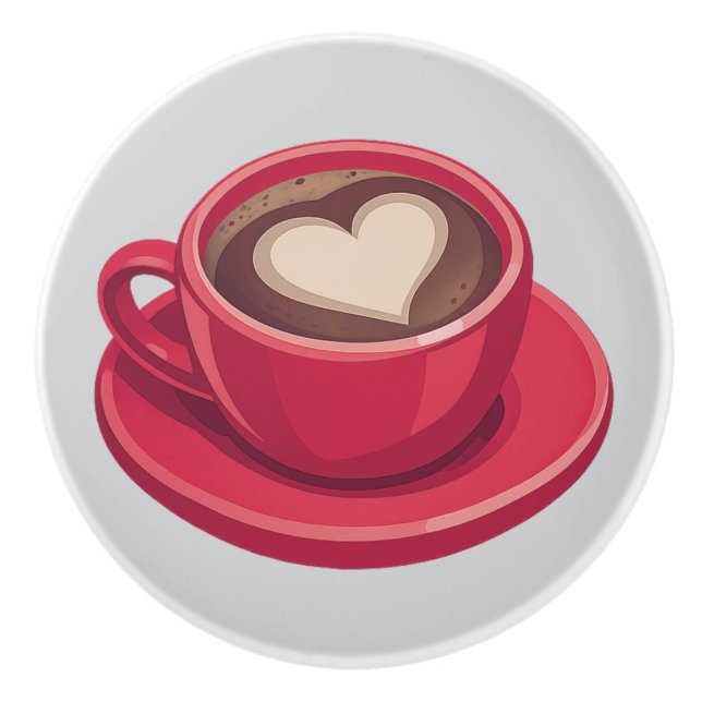 Bouton De Porte En Céramique Coffee ceramic knobs (Devant)