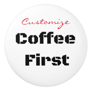 Bouton De Porte En Céramique Coffee First Thunder_Cove