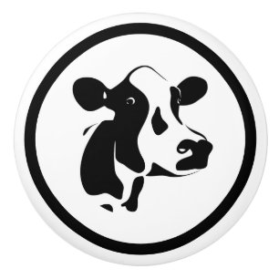 Bouton De Porte En Céramique Coffret de vache en céramique