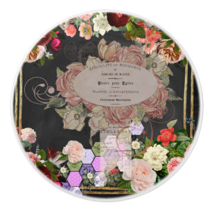 Bouton De Porte En Céramique collage chic Shabby, chic français, rustique du pa