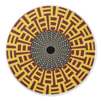 Bouton De Porte En Céramique Collection de Boho d'Africain - Golden Gate