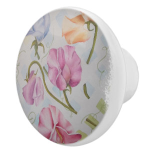 BOUTON DE PORTE EN CÉRAMIQUE COLORÉ POIS SUCRÉS CÉRAMIQUE KNOB