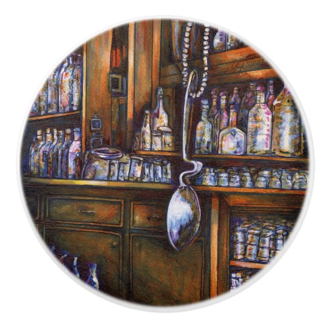 Bouton De Porte En Céramique Compris implicitement (Devant)