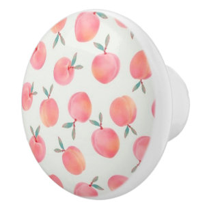Bouton De Porte En Céramique Conception de Motif des pêches mignonnes