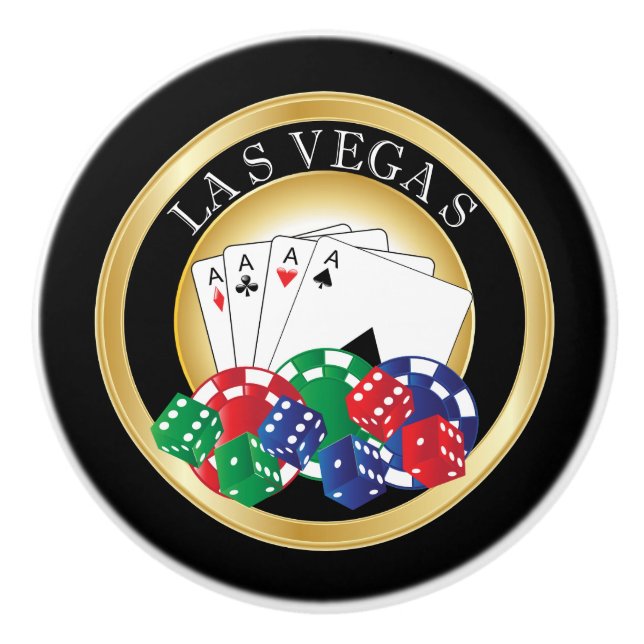 Bouton De Porte En Céramique Conception de tisonnier de Las Vegas (Devant)