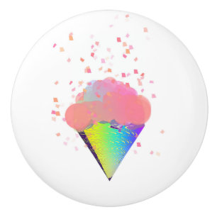 BOUTON DE PORTE EN CÉRAMIQUE CONNEXION GLACE LUSCIEUX