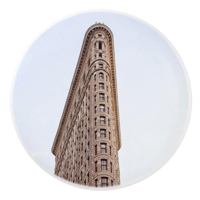 Bouton De Porte En Céramique Construction de Flatiron (Devant)