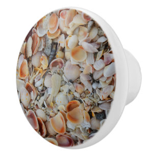 Bouton De Porte En Céramique Coquillages