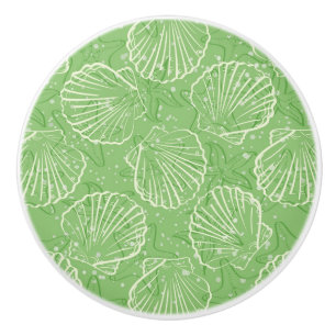 Bouton De Porte En Céramique Coquillages d'ensemble