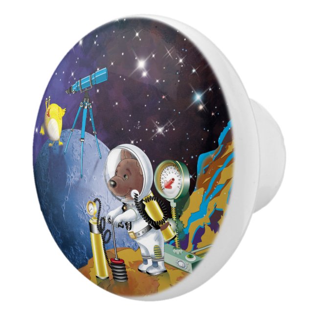 Bouton De Porte En Céramique cosmos (Droite)