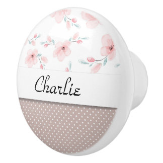 Bouton De Porte En Céramique Cottage Charm Collection - Door Knob
