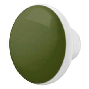 Bouton De Porte En Céramique Couleur d'accentuation vert olive prête à Customis