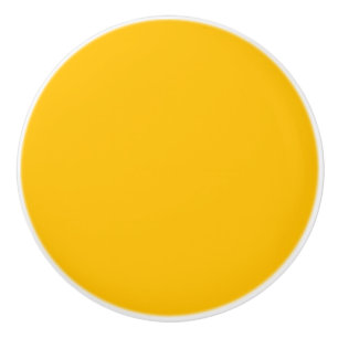 Bouton De Porte En Céramique Couleur tendance - Sunburst Yellow Ceramic Knob