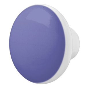 Bouton De Porte En Céramique Couleur uni violet bleu