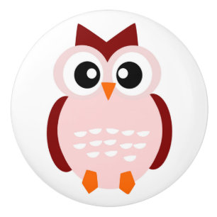 BOUTON DE PORTE EN CÉRAMIQUE COUPER OWL