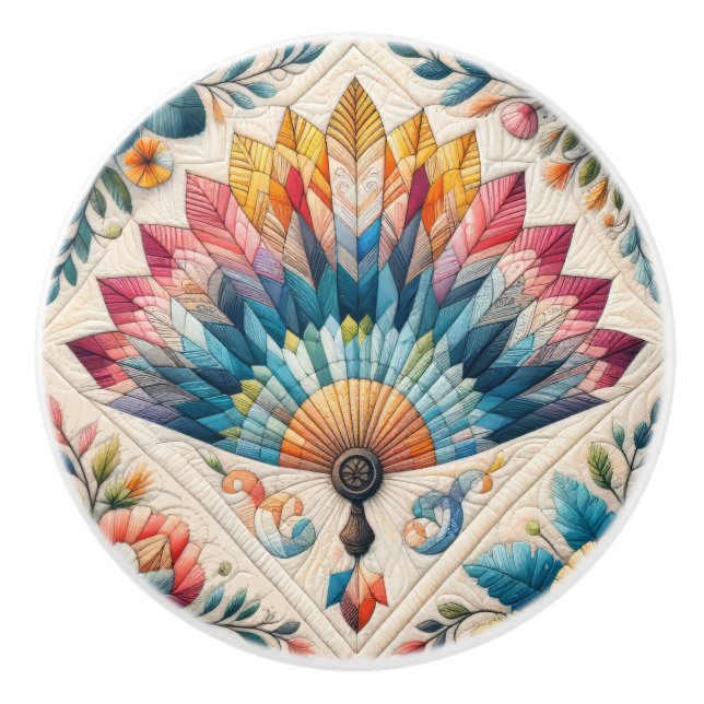 Bouton De Porte En Céramique Couture (Devant)