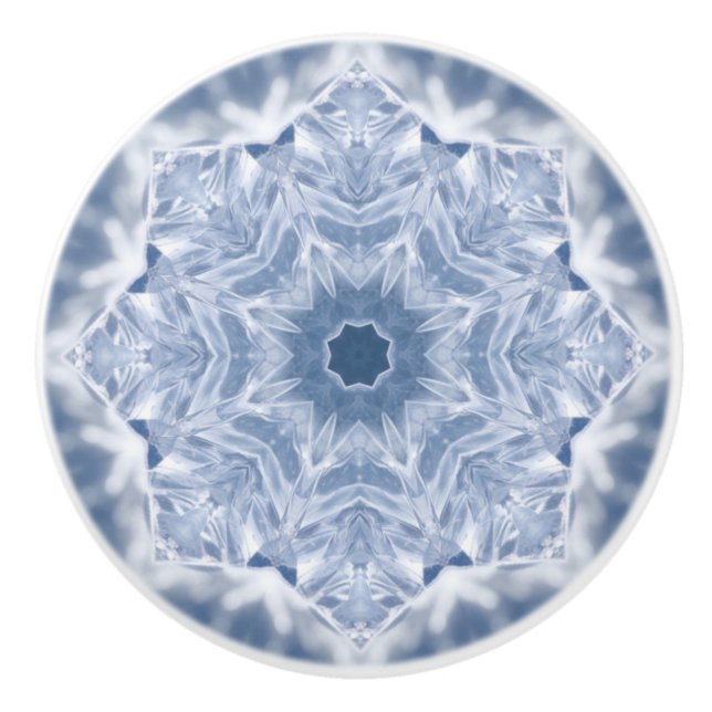 Bouton De Porte En Céramique Crystal Mandala (Devant)