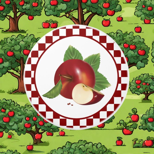 Bouton De Porte En Céramique Cuisine à pomme de campagne mignonne (Créateur téléchargé)