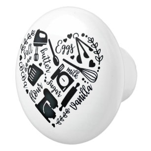 Bouton De Porte En Céramique Cuisine d'amour