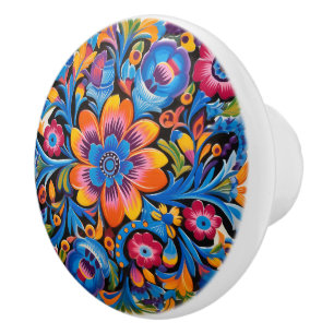 Bouton De Porte En Céramique Cute artisanat mexicain