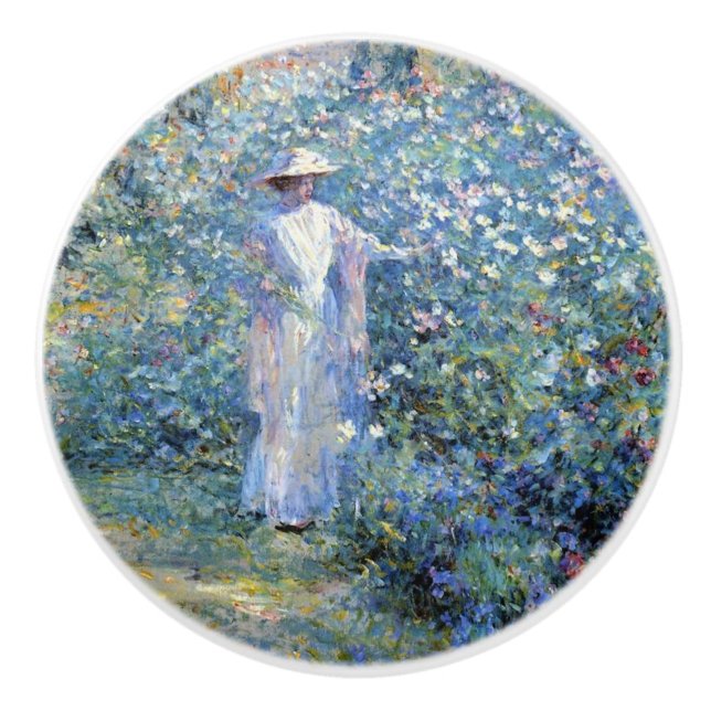 Bouton De Porte En Céramique Dans le jardin (Devant)