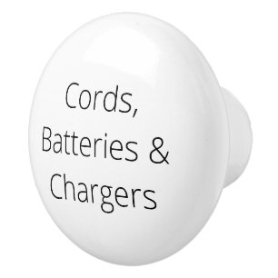 Bouton De Porte En Céramique Décor de l'organisation, cordons, piles et chargeu