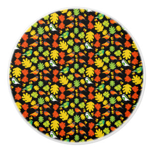 Bouton De Porte En Céramique Décor de maison d'oiseaux de jardin Imprimer