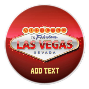 Bouton De Porte En Céramique Dépendant signe drôle à Las Vegas, Nevada