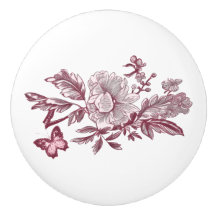 Détails de Peony Toile Rose