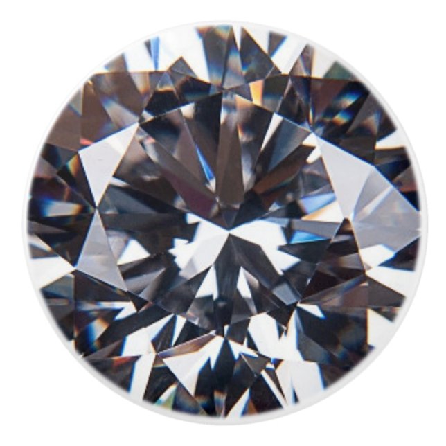 Bouton De Porte En Céramique Diamond Jewel Gemstone (Devant)