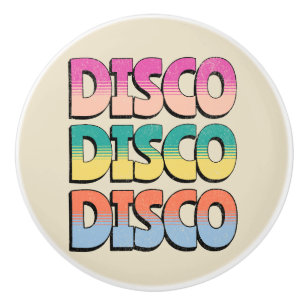 Bouton De Porte En Céramique Disco Music